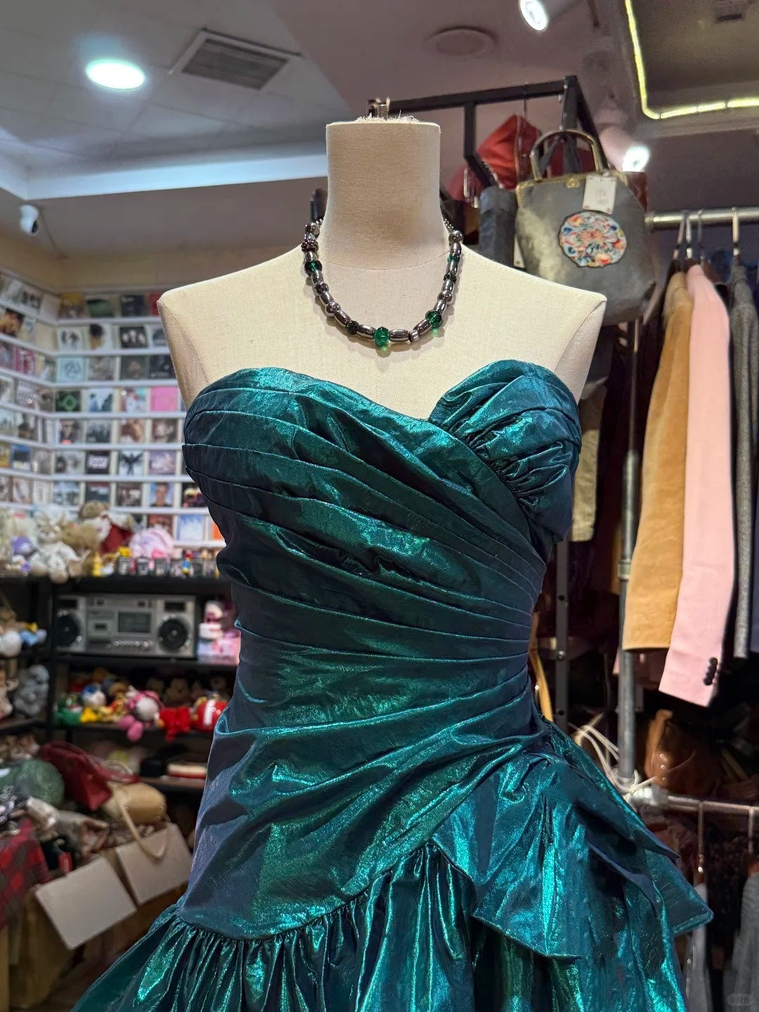 Green satin short homecomming, birthday party dress gh4650