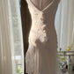 Ivory white elegant fashion exquisite floral beaded mid-length. Short chiffon ball gown evening dress party dress gh4622