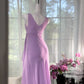 Girlhomeshops-Wisteria vintage taro purple short chiffon homecoming dress birthday dress gh5360