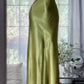 girlhomeshops-Green long exquisite vintage long satin prom dress gh5802