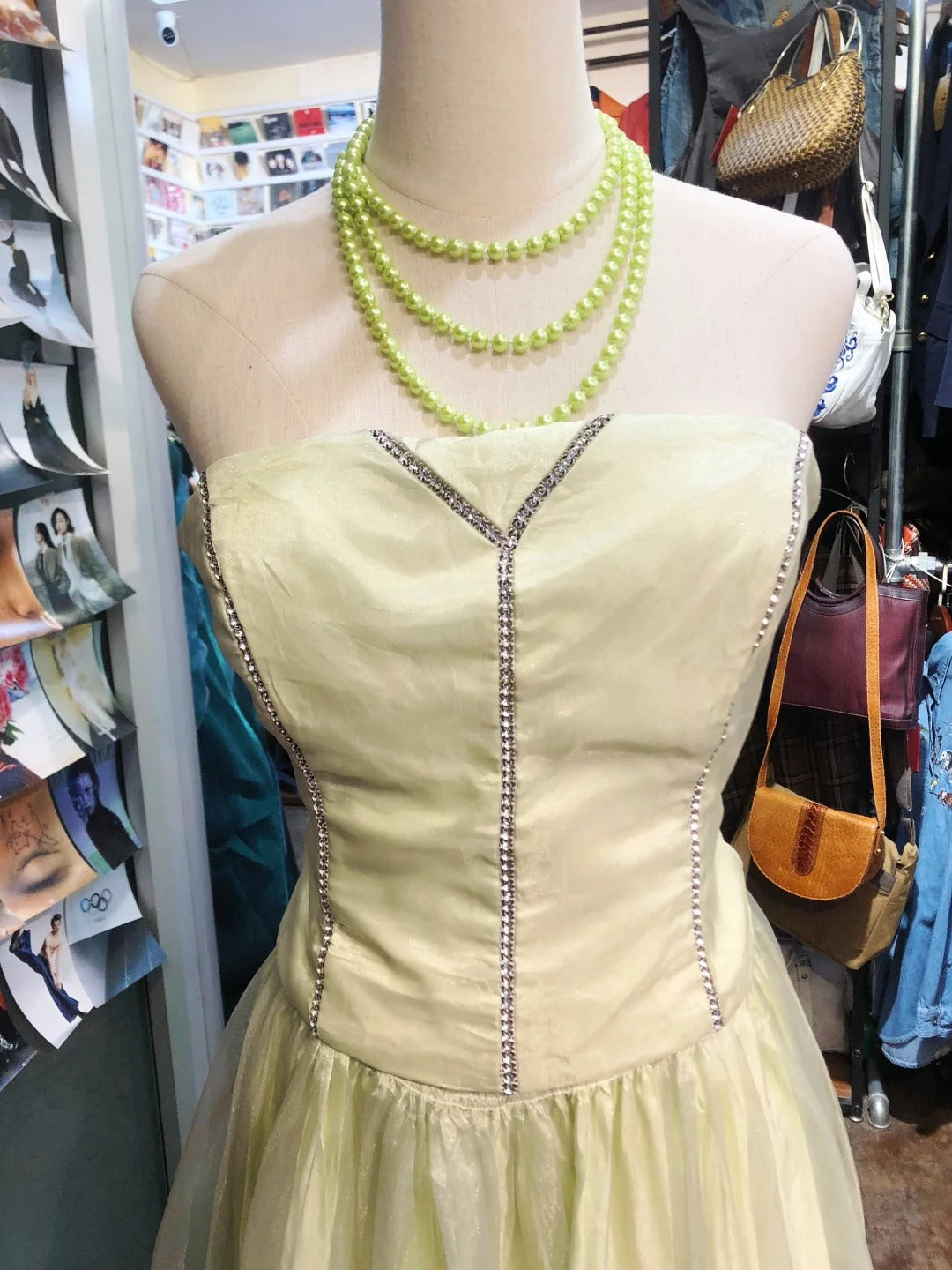 Yellow exquisite elegant long tulle evening dress birthday party dress prom dress gh4282