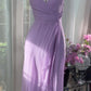 Girlhomeshops-Wisteria vintage taro purple short chiffon homecoming dress birthday dress gh5360