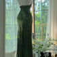 Dark Green Beaded Elegant Long Chiffon Ball Gown Evening Dress Party Dress gh4749