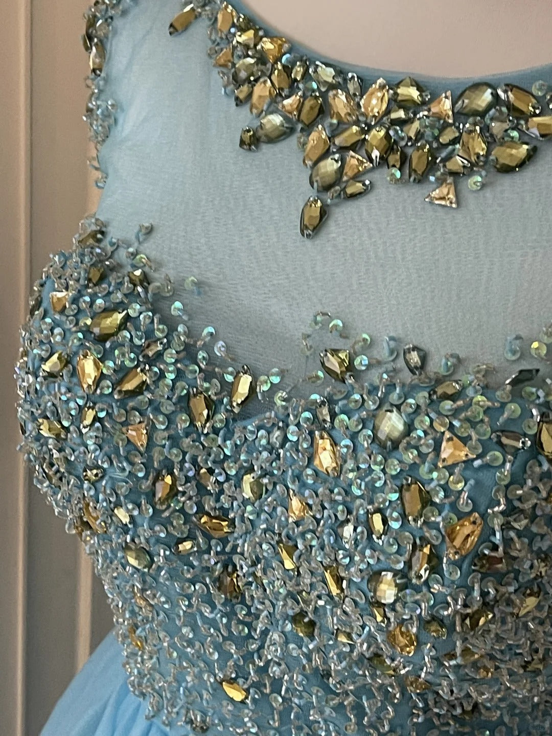 Blue exquisite rhinestone fairy princess ball short homecoming dress prom dress evening dress gh4336