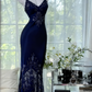 Black shiny vintage exquisite beaded satin lace long homecoming dress prom dress evening dress party dress gh4823