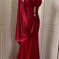 Burgundy Inspiration Muse Elegant Vintage Fashion Long Floor Length Ball Gown Evening Gown Party Dress gh4265