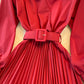 Einfaches A-Linien-Kleid mit V-Ausschnitt Modekleid 10967