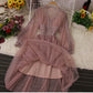 Cute Lace Long Sleeve Dress Fashion Dress  10958