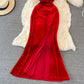 Sexy Velvet Long Dress Fashion Dress  10935