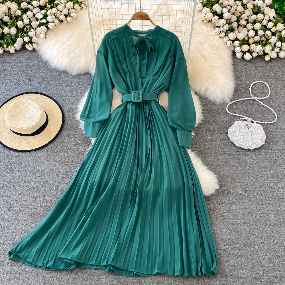 Elegant Chiffon A Line Dress Fashion Dress  10753
