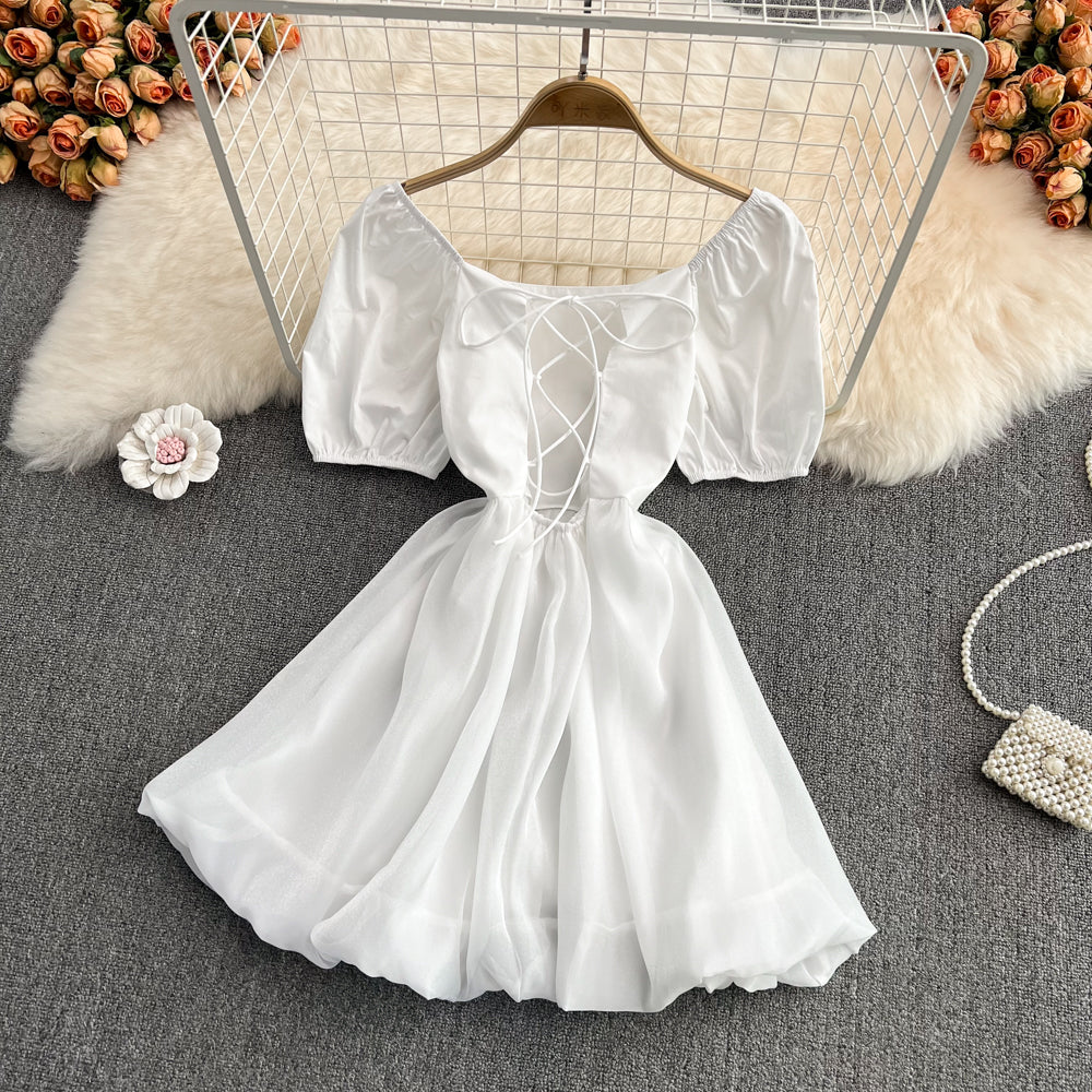 Cute A Line Short Dress Fashion Girl Dress  10746