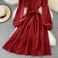 Cute A Line Long Sleeve Dress Fashion Dress  10829