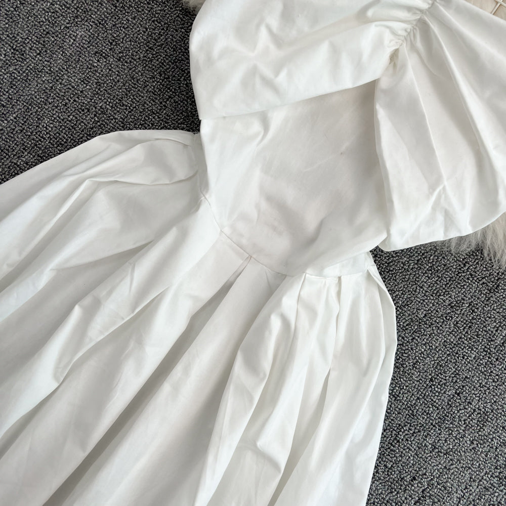 Nettes A-Linie kurzes Kleid Mode Mädchen Kleid 10657