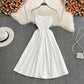 Nettes A-Linie kurzes Kleid Mode Mädchen Kleid 10657