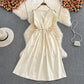 Simple V Neck Short Dress Fashion Dress  10695
