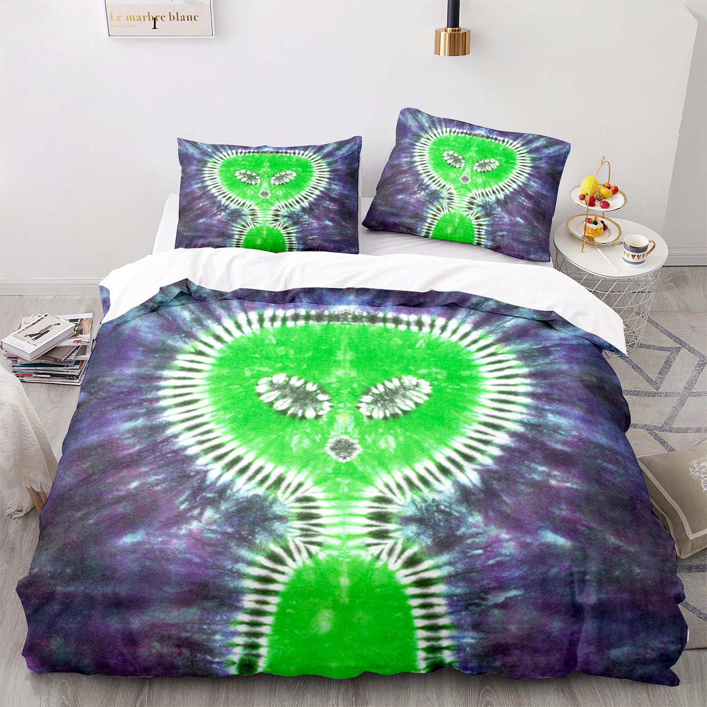 Cutom Duvet Cover Set Pattern Chic Comforter Cover King Size for Teens Adults Bedding Set with Pillowcases  WXR1004