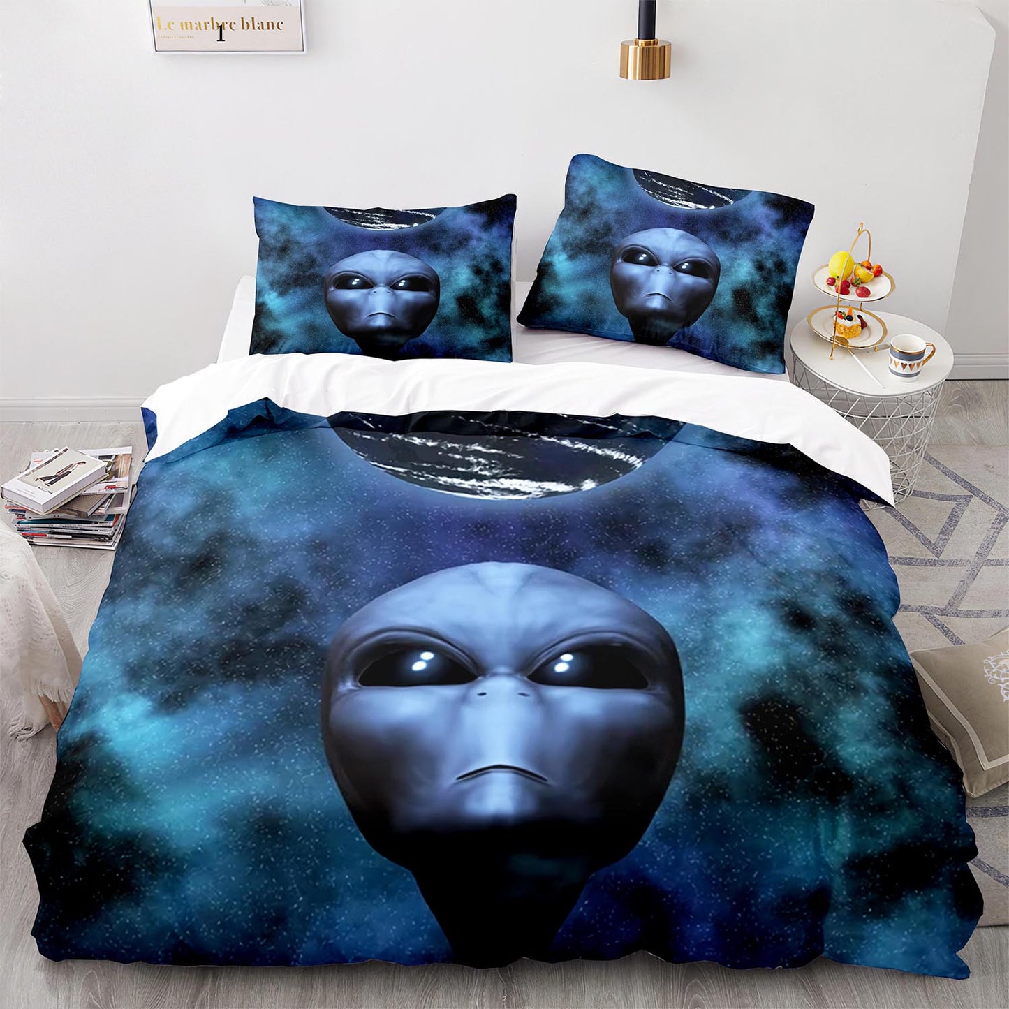 Cutom Duvet Cover Set Pattern Chic Comforter Cover King Size for Teens Adults Bedding Set with Pillowcases  WXR1011
