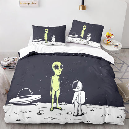 Cutom Duvet Cover Set Pattern Chic Comforter Cover King Size for Teens Adults Bedding Set with Pillowcases  WXR1012