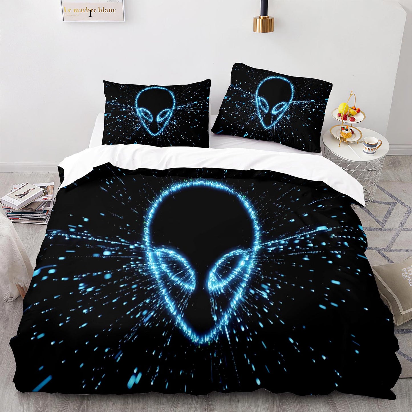 Cutom Duvet Cover Set Pattern Chic Comforter Cover King Size for Teens Adults Bedding Set with Pillowcases  WXR1016