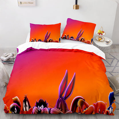 Cutom Bettbezug-Set Muster Chic Bettbezug King Size für Teenager Erwachsene Bettwäsche-Set mit Kissenbezügen DGL1017