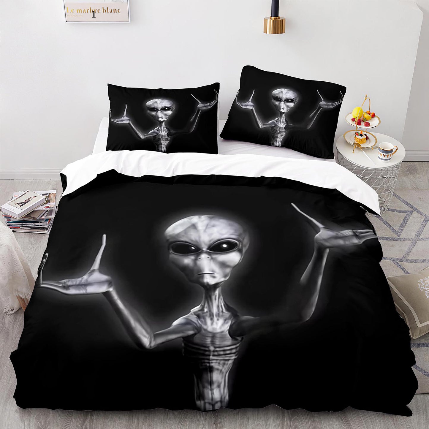 Cutom Duvet Cover Set Pattern Chic Comforter Cover King Size for Teens Adults Bedding Set with Pillowcases  WXR1020