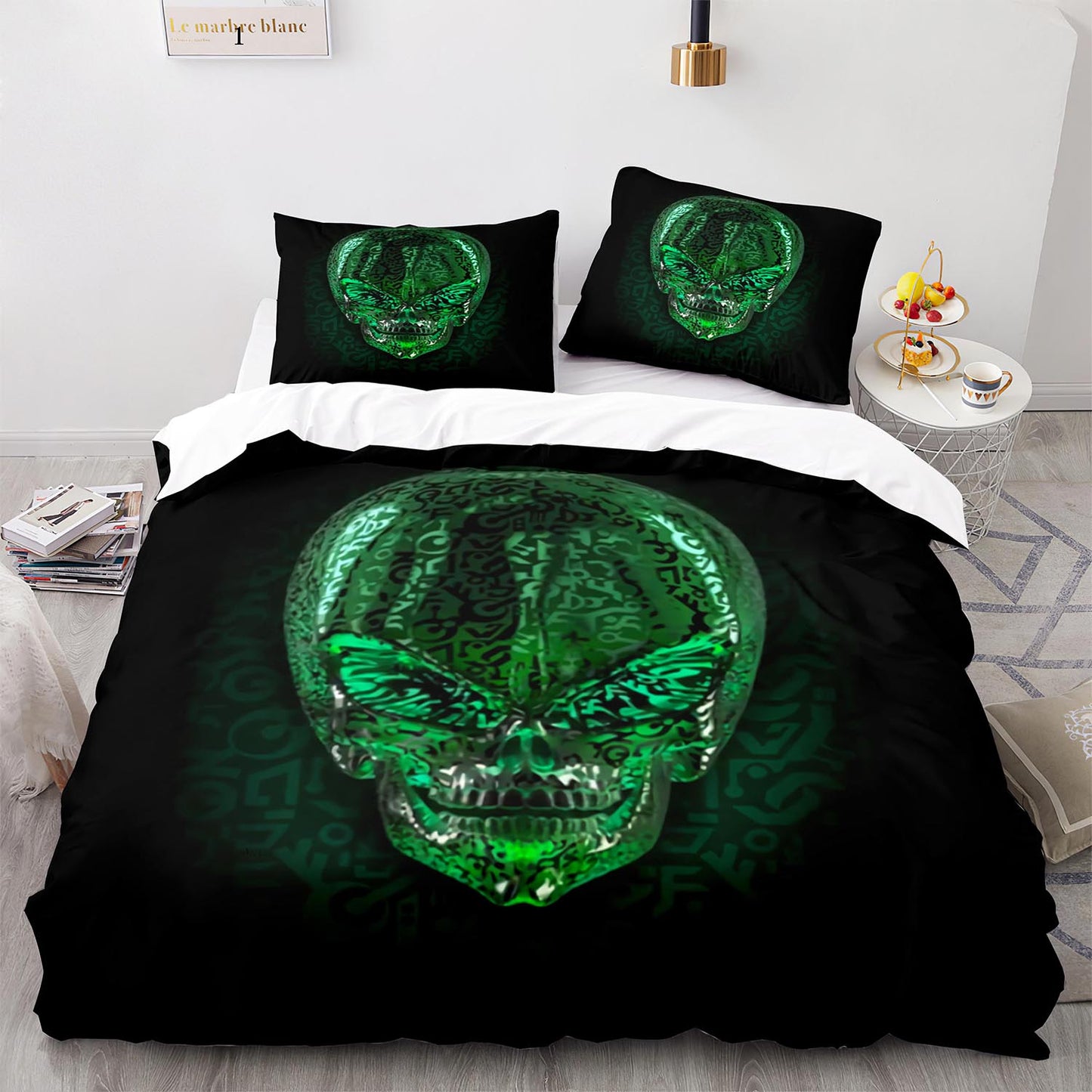 Cutom Duvet Cover Set Pattern Chic Comforter Cover King Size for Teens Adults Bedding Set with Pillowcases  WXR1023