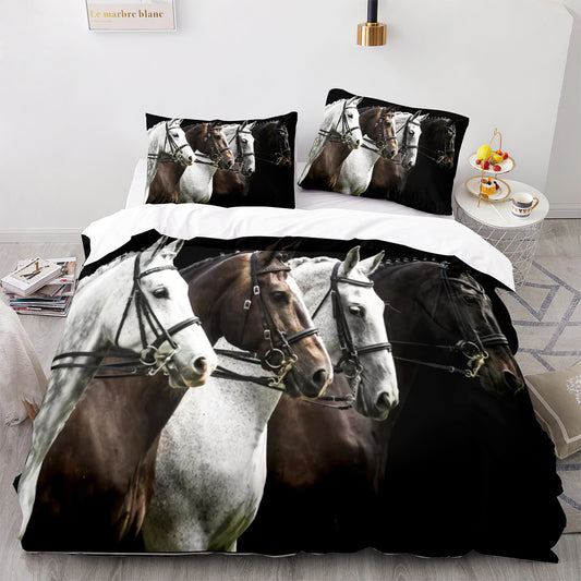 Cutom Duvet Cover Set Pattern Chic Comforter Cover King Size for Teens Adults Bedding Set with Pillowcases  M1024