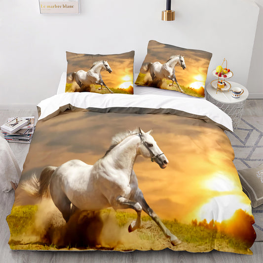 Cutom Duvet Cover Set Pattern Chic Comforter Cover King Size for Teens Adults Bedding Set with Pillowcases  M1025