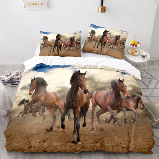 Cutom Duvet Cover Set Pattern Chic Comforter Cover King Size for Teens Adults Bedding Set with Pillowcases  M1028