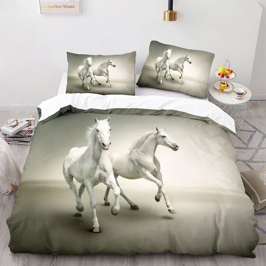 Cutom Duvet Cover Set Pattern Chic Comforter Cover King Size for Teens Adults Bedding Set with Pillowcases  M1030