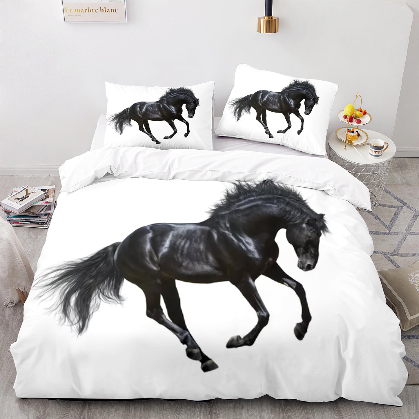 Cutom Duvet Cover Set Pattern Chic Comforter Cover King Size for Teens Adults Bedding Set with Pillowcases  M1032