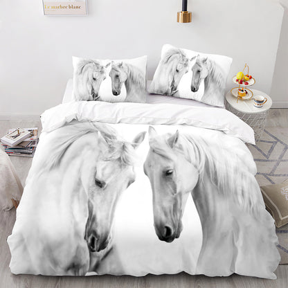Cutom Duvet Cover Set Pattern Chic Comforter Cover King Size for Teens Adults Bedding Set with Pillowcases  M1036