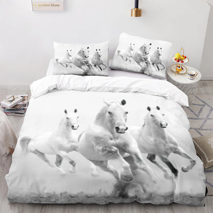 Cutom Duvet Cover Set Pattern Chic Comforter Cover King Size for Teens Adults Bedding Set with Pillowcases  M1038