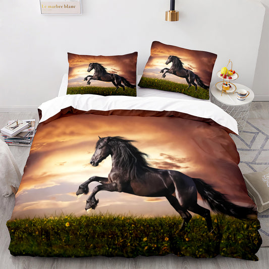 Cutom Duvet Cover Set Pattern Chic Comforter Cover King Size for Teens Adults Bedding Set with Pillowcases  M1040