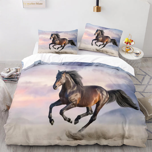 Cutom Duvet Cover Set Pattern Chic Comforter Cover King Size for Teens Adults Bedding Set with Pillowcases  M1041