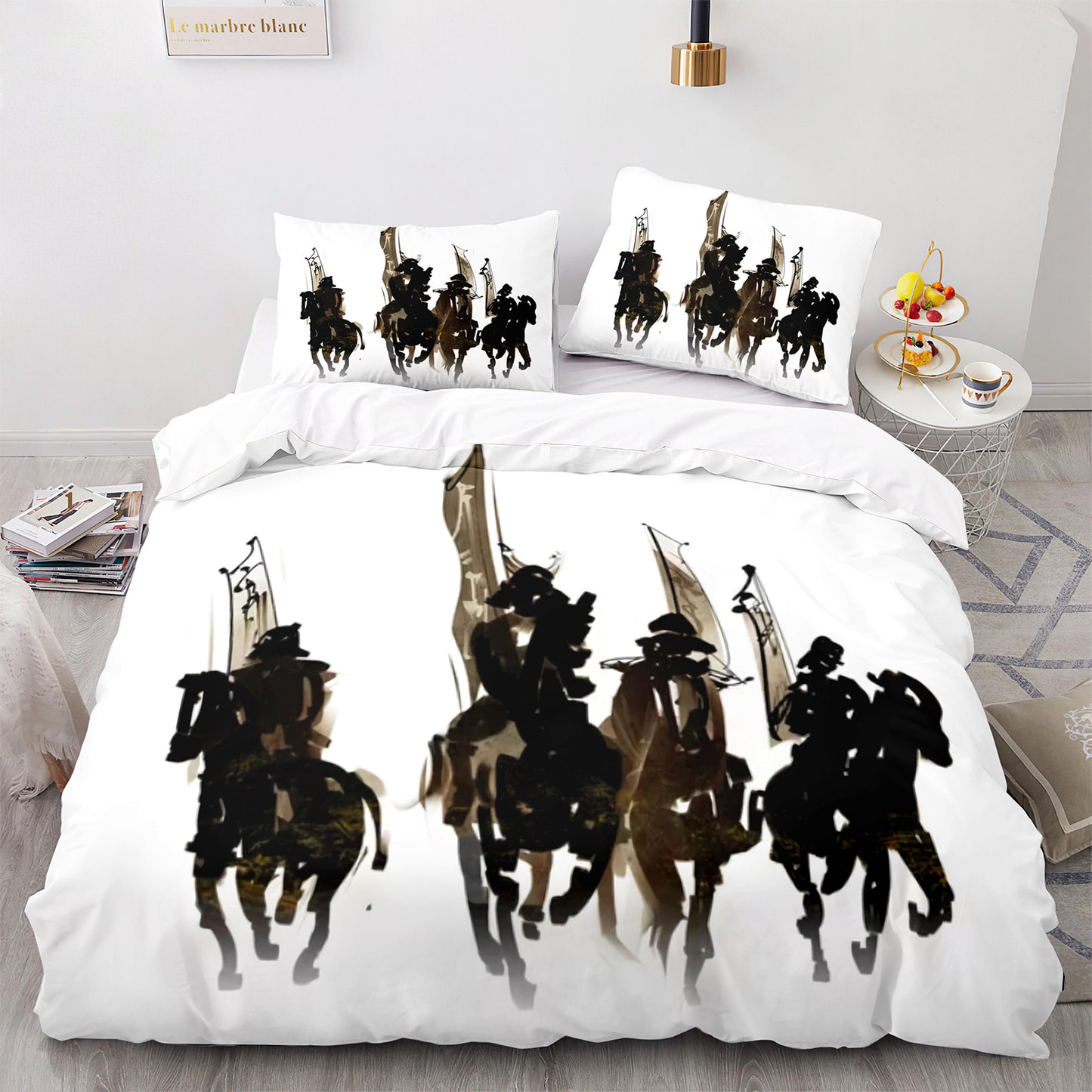 Cutom Duvet Cover Set Pattern Chic Comforter Cover King Size for Teens Adults Bedding Set with Pillowcases  M1047