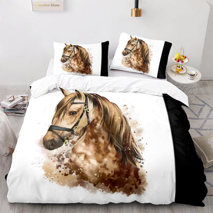 Cutom Duvet Cover Set Pattern Chic Comforter Cover King Size for Teens Adults Bedding Set with Pillowcases  M1048