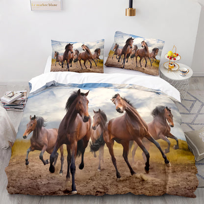 Cutom Duvet Cover Set Pattern Chic Comforter Cover King Size for Teens Adults Bedding Set with Pillowcases  M1051