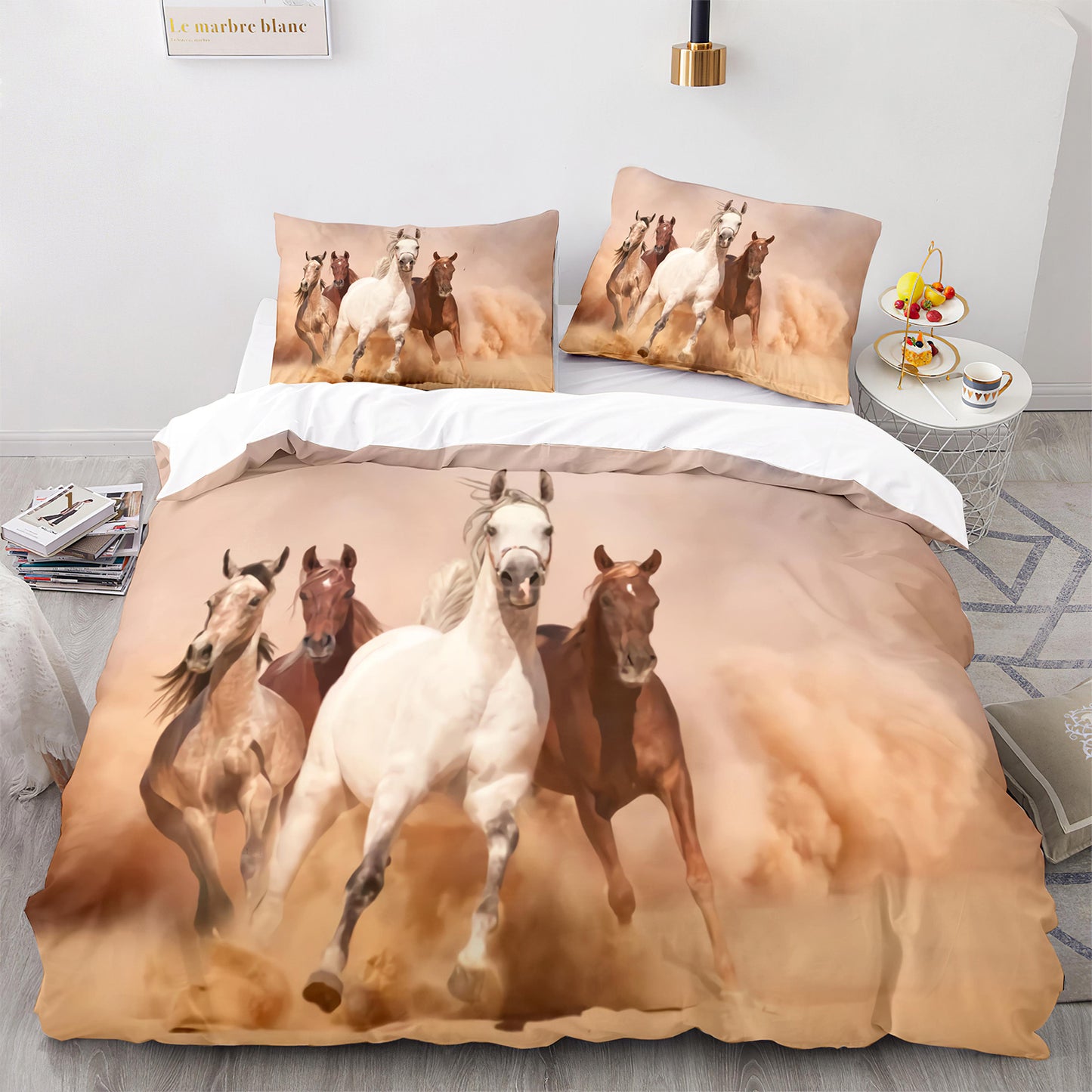 Cutom Duvet Cover Set Pattern Chic Comforter Cover King Size for Teens Adults Bedding Set with Pillowcases  M1053