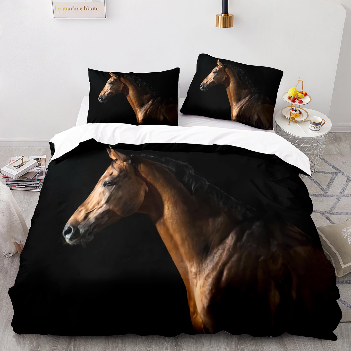 Cutom Duvet Cover Set Pattern Chic Comforter Cover King Size for Teens Adults Bedding Set with Pillowcases  M1056