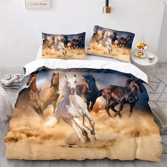 Cutom Duvet Cover Set Pattern Chic Comforter Cover King Size for Teens Adults Bedding Set with Pillowcases  M1060