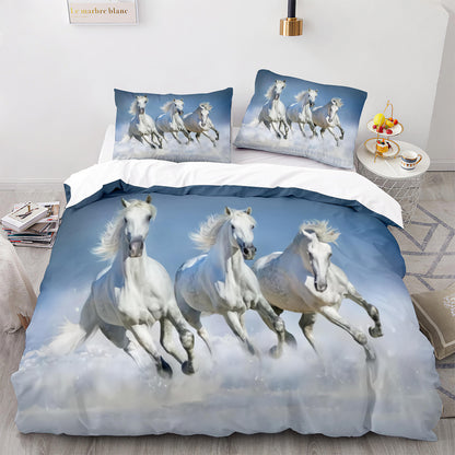 Cutom Duvet Cover Set Pattern Chic Comforter Cover King Size for Teens Adults Bedding Set with Pillowcases  M1062