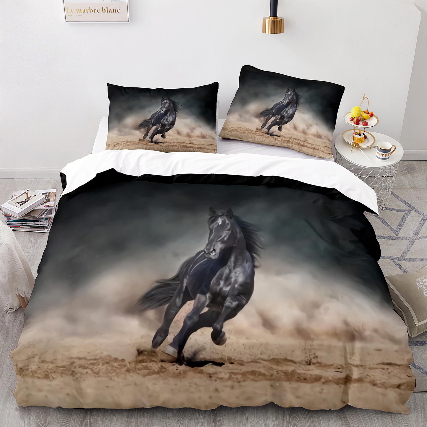 Cutom Duvet Cover Set Pattern Chic Comforter Cover King Size for Teens Adults Bedding Set with Pillowcases  M1064