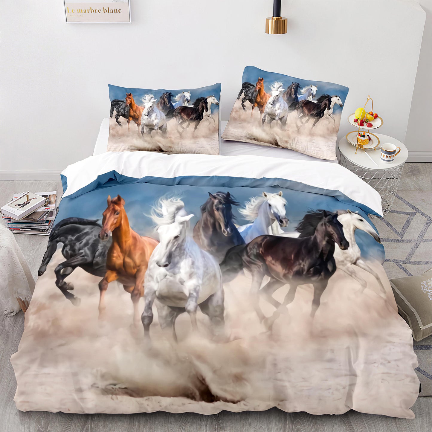 Cutom Duvet Cover Set Pattern Chic Comforter Cover King Size for Teens Adults Bedding Set with Pillowcases  M1065