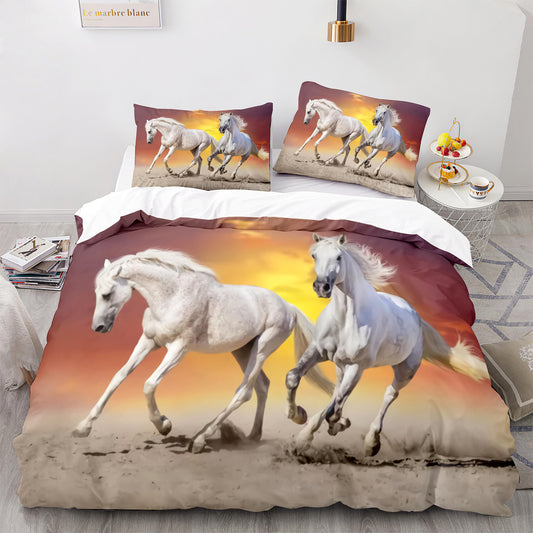 Cutom Duvet Cover Set Pattern Chic Comforter Cover King Size for Teens Adults Bedding Set with Pillowcases  M1067