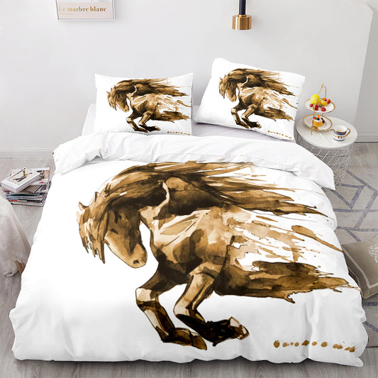 Cutom Duvet Cover Set Pattern Chic Comforter Cover King Size for Teens Adults Bedding Set with Pillowcases  M1070