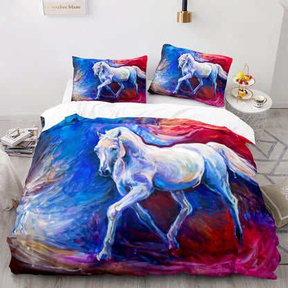 Cutom Duvet Cover Set Pattern Chic Comforter Cover King Size for Teens Adults Bedding Set with Pillowcases  M1074