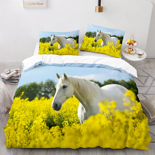 Cutom Duvet Cover Set Pattern Chic Comforter Cover King Size for Teens Adults Bedding Set with Pillowcases  M1076