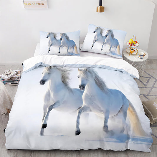 Cutom Duvet Cover Set Pattern Chic Comforter Cover King Size for Teens Adults Bedding Set with Pillowcases  M1077