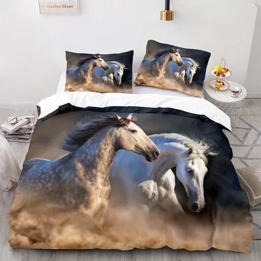 Cutom Duvet Cover Set Pattern Chic Comforter Cover King Size for Teens Adults Bedding Set with Pillowcases  M1078